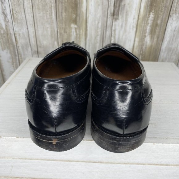 Bostonian Classics Men’s Loafers Dress Shoes Size 9.5 M Black Leather Wingtip main image 9